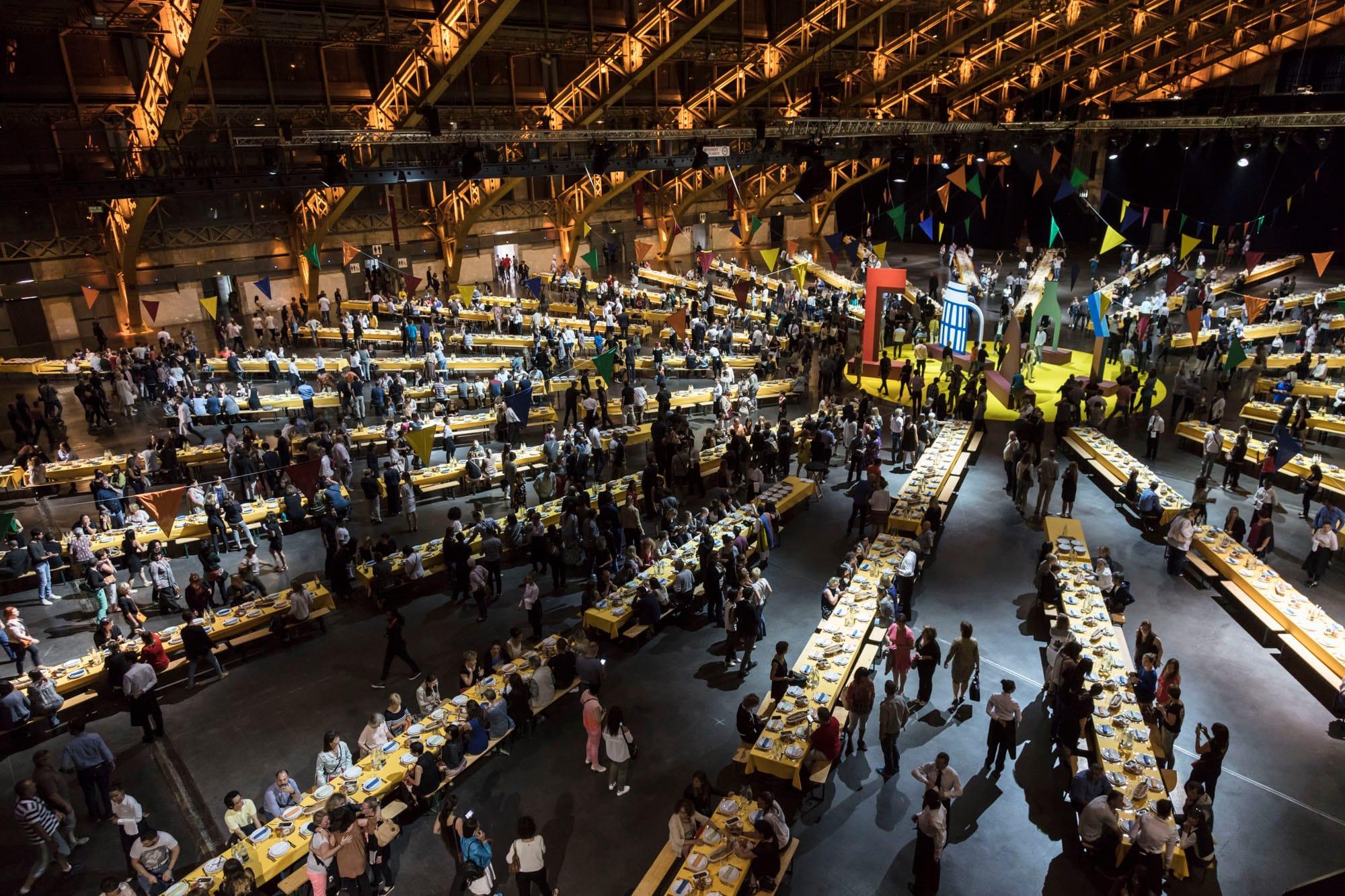 Convention dinner for over 2,000 guests at Halles Tony Garnier, Lyon