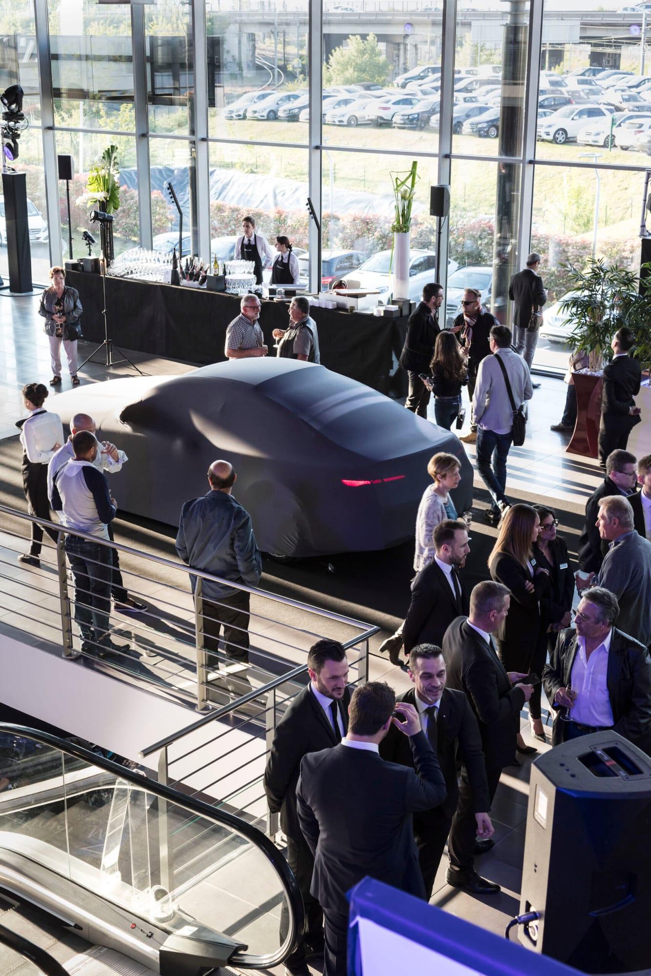 Gala dinner at a Mercedes-Benz dealership opening